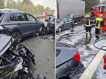 A6 bei Altdorf: Massen-Unfall mit acht Verletzten nach Unwetter - "zentimeterdicke Eisschichten" A6 bei Altdorf: Massen-Unfall mit acht Verletzten nach Unwetter - "zentimeterdicke Eisschichten"