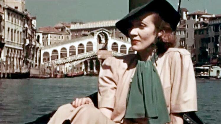 Marlene Dietrich in Venedig, wo sie 1937 Erich Maria Remarque kennenlernte.