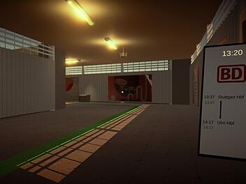 Bahnhofstunnel im Videospiel
