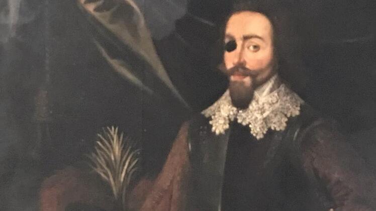 Albrecht von Wallenstein in der Gemäldegalerie des Pachelbel-Hauses in Eger.  Foto: Wolfgang Schoberth