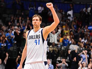 Dirk Nowitzki führte auch am letzten Wochenende seine Dallas Mavericks zum Sieg. Foto: dpa