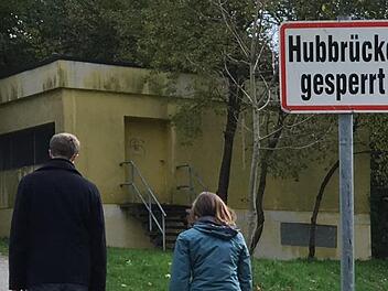 Die Hubbrücke in Kronach ist zurzeit nicht begehbar. Foto: Marian Hamacher