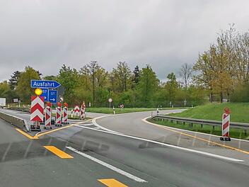 A7 bei Bad Windsheim: Sperrung der Ausfahrtsrampe