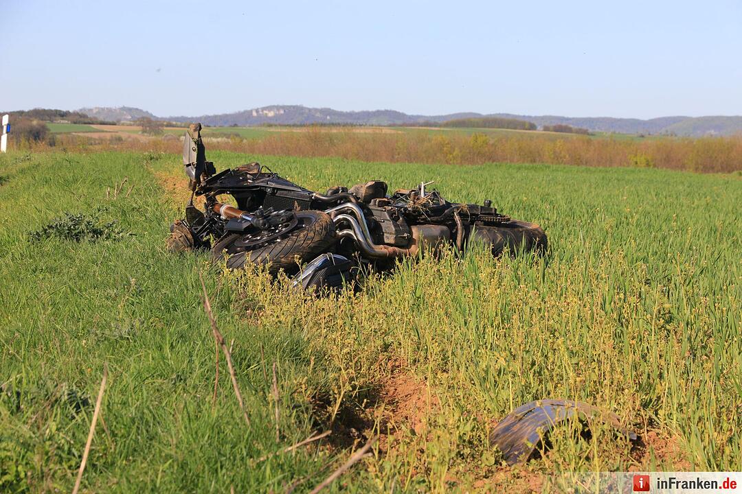Motorradunfall bei Effeltrich: 24-Jähriger schwer verletzt
