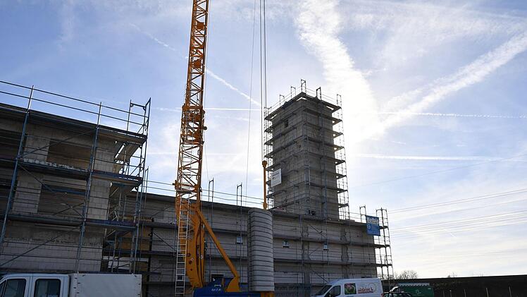 Eindrücke vom neuen Hallstadter Feuerwehrgelände und -Bau.Foto: Ronald Rinklef