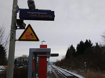 Kein Zugverkehr ist derzeit zwischen Kalchreuth (Bild) und Gräfenberg möglich. Foto: Martin Rehm