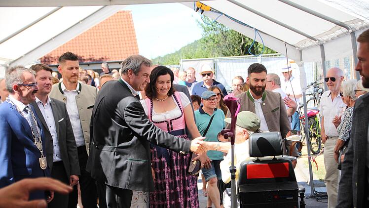 Markus Söder - ein Ministerpräsident gibt sich bürgernah. Foto: Johannes Schlereth