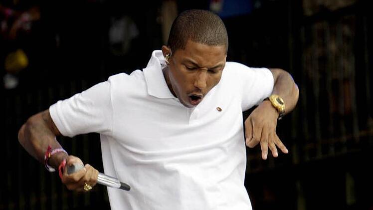 Mit seinem Gute-Laune-Song "Happy" landete Pharrell Williams einen absoluten Top-Hit.  Foto: EPA/JONATHAN BRADY UK & IRELAND OUT dpa