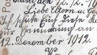 Eine Postkarte aus Kusel, die nach Kusel geschickt wurde - Karl Pfleger hatte offenbar Sinn für Humor.