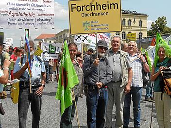 n München haben Forchheimer BN-Mitglieder erst vor wenigen Tagen Stellung für den Naturschutz bezogen.  Foto: privat
