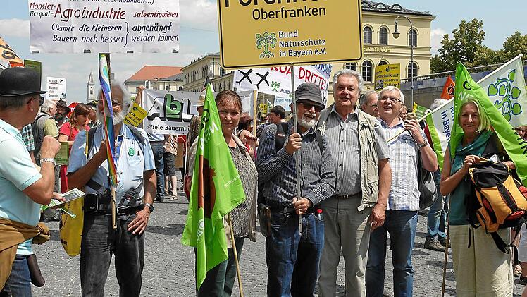 n München haben Forchheimer BN-Mitglieder erst vor wenigen Tagen Stellung für den Naturschutz bezogen.  Foto: privat