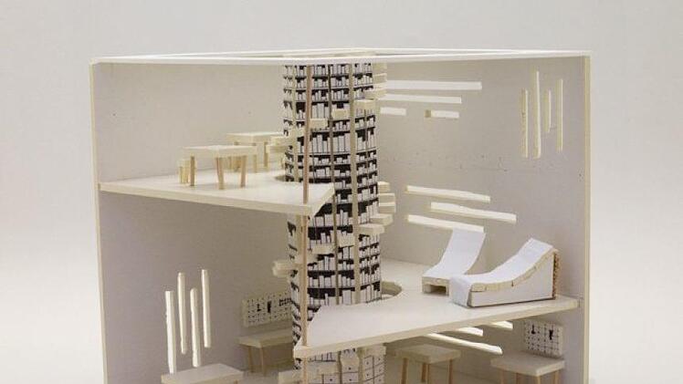 "Treppenwerk" heißt das Siegermodell der Mädchengruppe aus der 9a.Tanja Sobisch