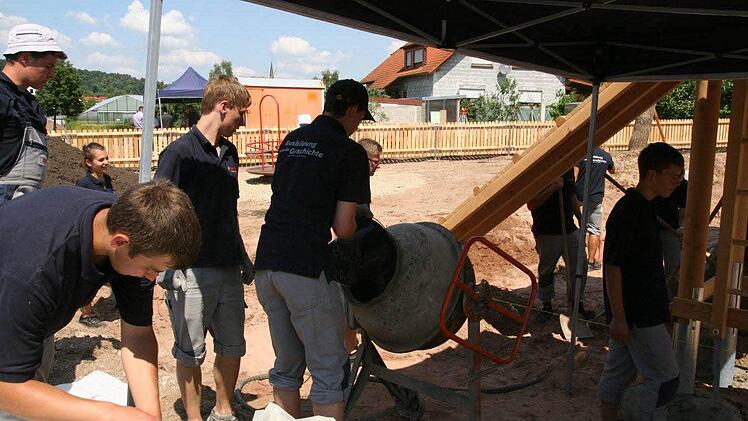 Der Spielplatz ist fast fertig. Foto: Werner Baier