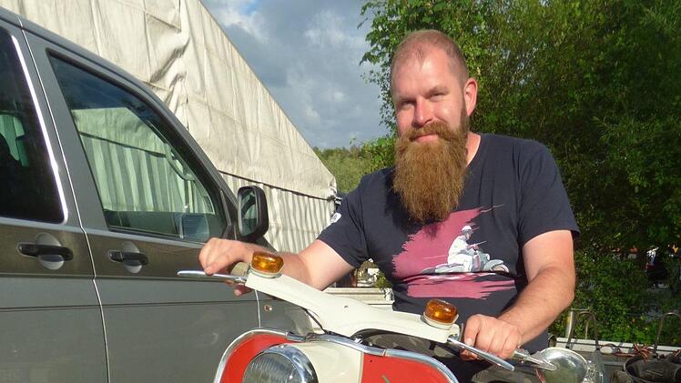 Florian Zwosta aus Bamberg gehört zum Vorstand des Bella-Clubs  und hat das  Treffen in der Fränkischen Schweiz organisiert.  Foto: Thomas Weichert