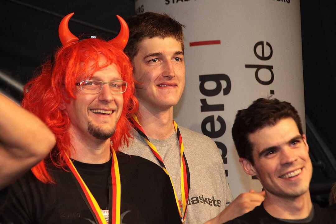 Meisterfeier Brose Baskets Bamberg Maxplatz