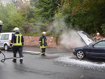 Mit Löschschaum und Wasser war der Brand schnell unter Kontrolle gebracht. Foto: Peter Rauch