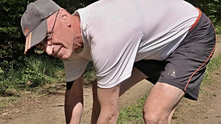 Die Laufschuhe fest geschnürt, und dann geht's los.Helmut Will