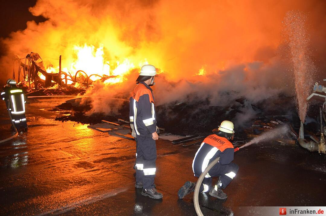 Brand im Sägewerk Untererthal