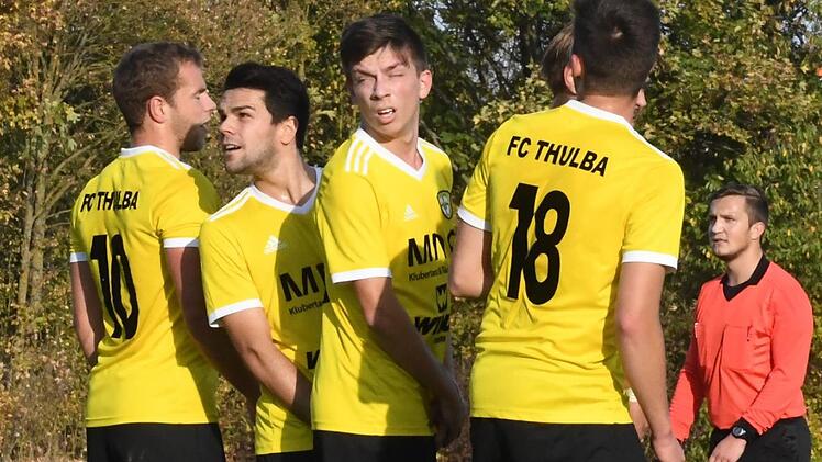 Durchatmen: Kein Tor kassierte hier der FC Thulba.Hopf