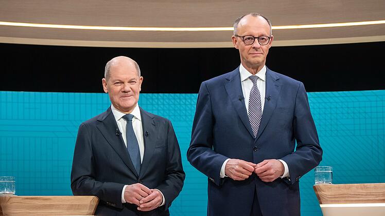 Scholz und Merz im TV-Duell