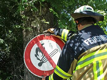 Der Hochsommer in Franken bringt nicht nur Gutes mit sich. Der deutsche Wetterdienst warnt vor erh&ouml;hter Waldbrandgefahr. Symbolbild: Markus Roider/Archiv