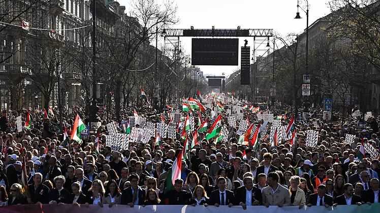 Ungarn Nationalfeiertag - Demonstration der Opposition