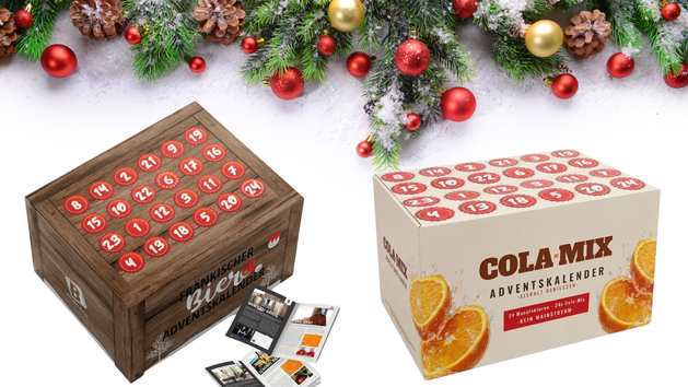 Fr&auml;nkische Bier-sowie Cola-Mix Adventskalender