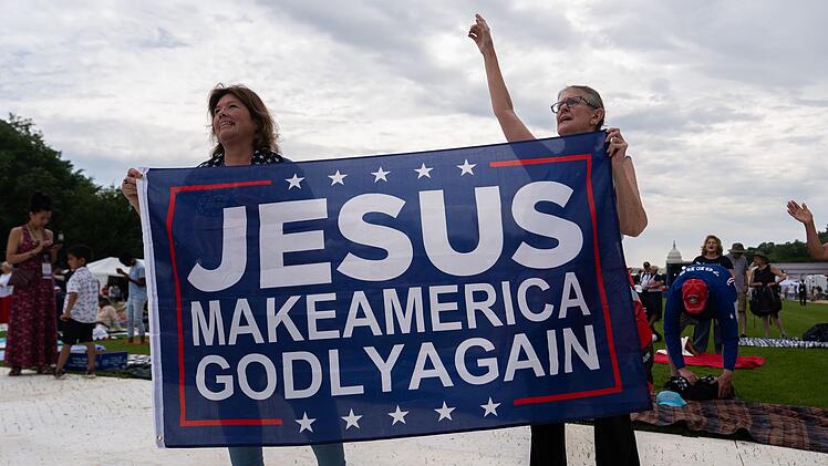 Gebetsveranstaltung konservativer Christen zu 250 Jahre USA