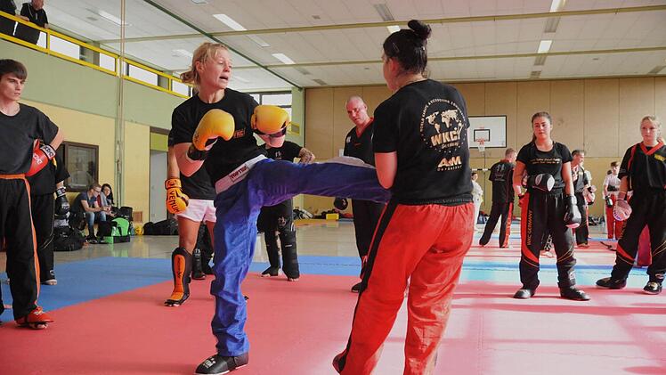 Beim Kampfsport-Training in Rannungen. Foto: Hopf