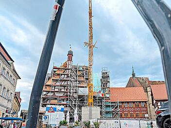 Forchheims Rathausbaustelle im Fokus: Wie bei allen Gro&szlig;projekten dieser Art muss auch in Forchheim das Programm Kunst am Bau mitgedacht werden.Stephan Gro&szlig;mann