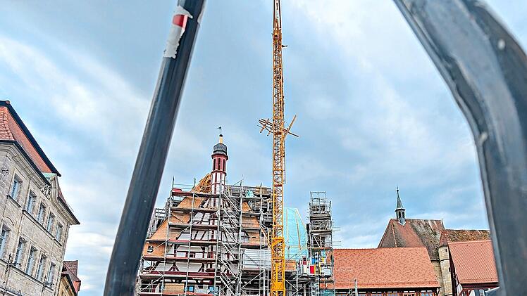 Forchheims Rathausbaustelle im Fokus: Wie bei allen Gro&szlig;projekten dieser Art muss auch in Forchheim das Programm Kunst am Bau mitgedacht werden.Stephan Gro&szlig;mann