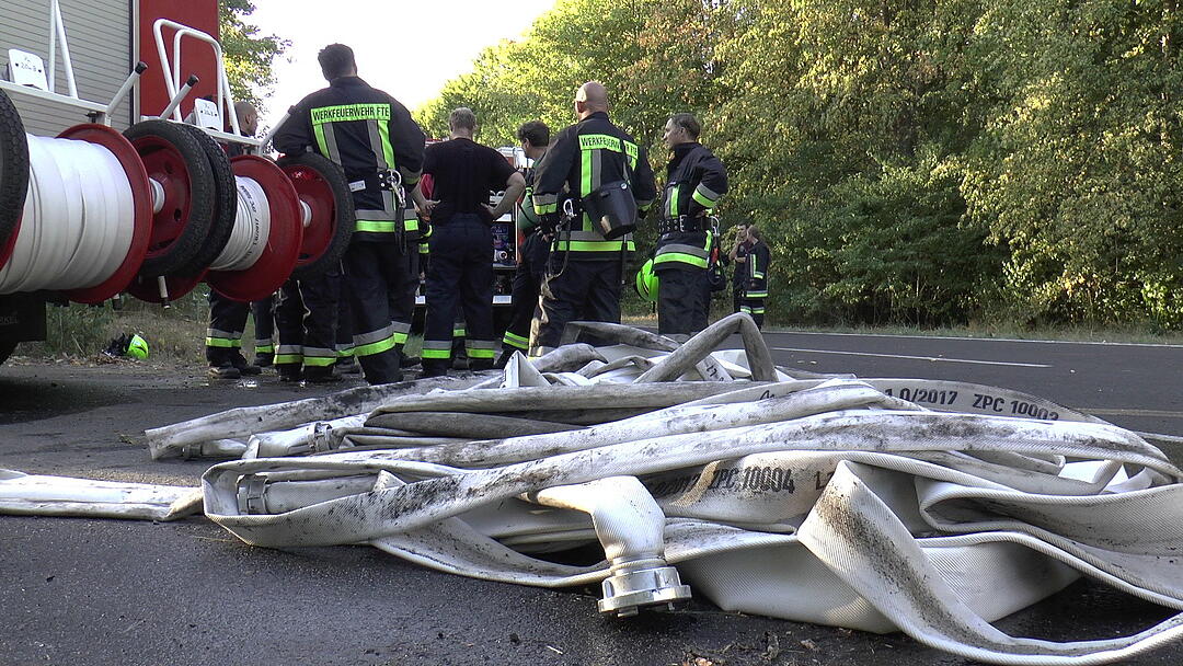 Waldbrand im Kreis Haßberge: Feuerwehr kämpft mit Großaufgebot gegen die Flammen