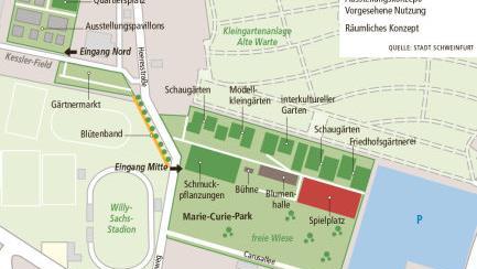 Mit diesem Testentwurf bewarb sich die Stadt 2018 für die Ausrichtung der Landesgartenschau 2026 und bekam den Zuschlag.  Foto: Jutta Glöckner