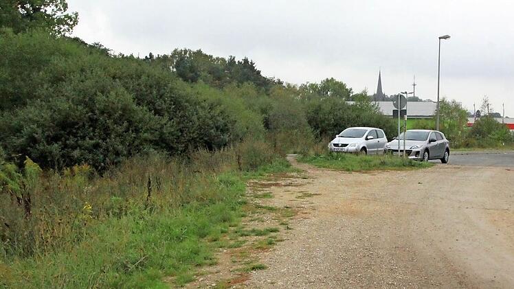 Am Ende des Gewerbegebiets Mainau könnten die Gebäude theoretisch entstehen, denn die Bundesregierung hat Ende 2014 den Paragraphen 246 des Baugesetzbuches bewusst so abgeändert, dass die Gewerbegebietsbebauung mit Aufnahmeeinrichtungen grundsätzlich möglich wurde. Foto: Matthias Einwag