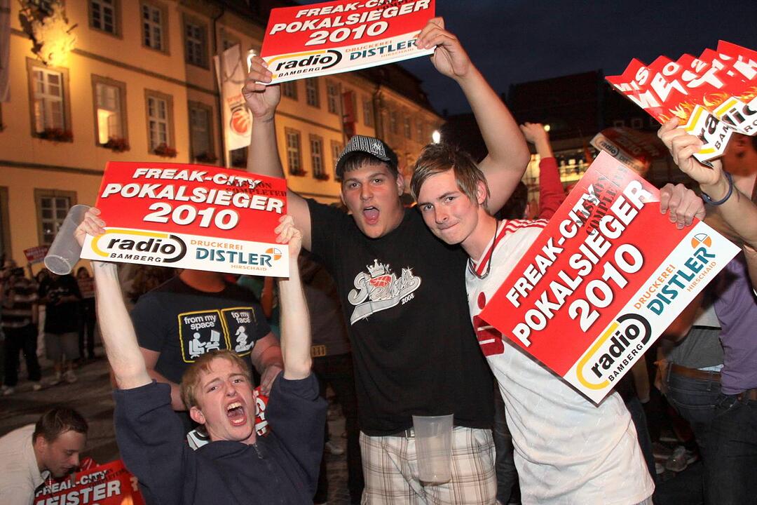 Meisterfeier Brose Baskets Bamberg Maxplatz