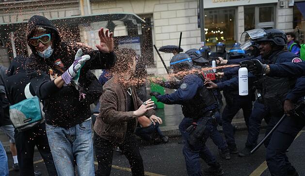 Schulproteste in Frankreich