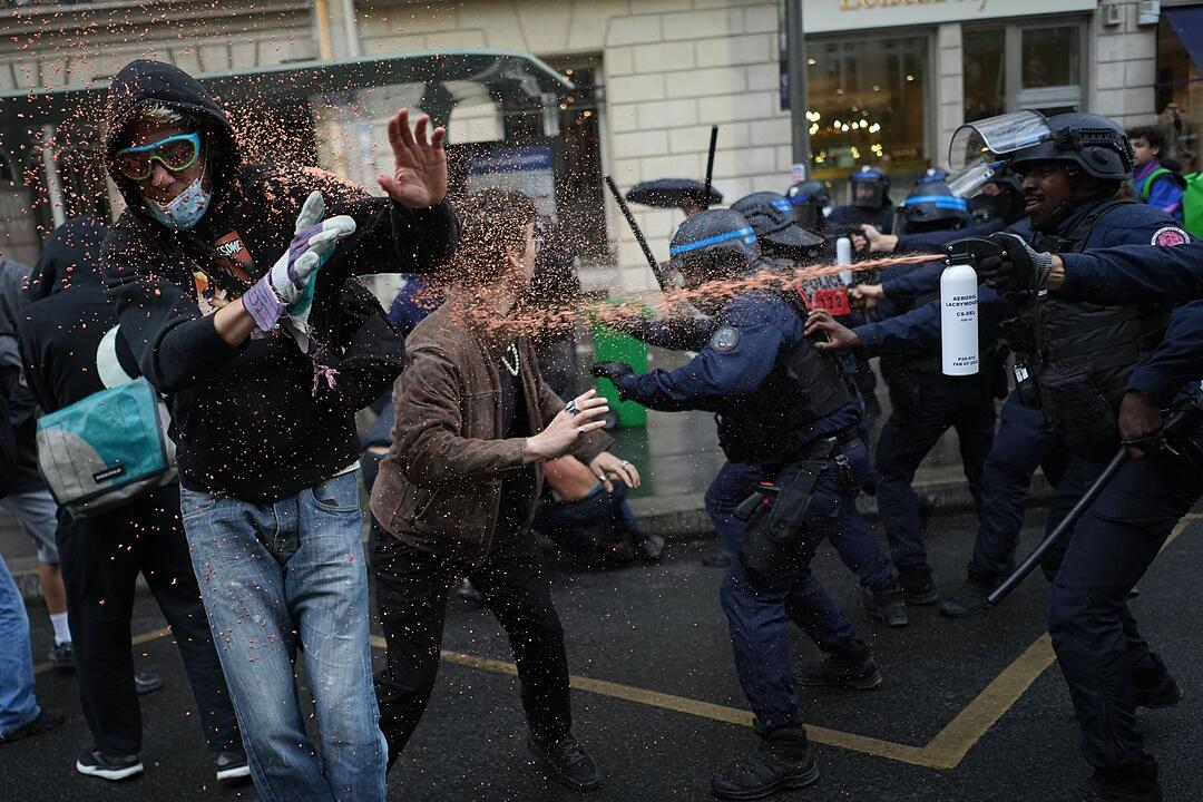 Schulproteste in Frankreich