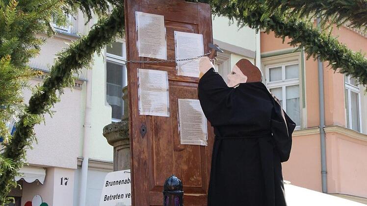 Martin Luther ist in diesem Jahr Thema der Brunnenmeile. Foto: Simone Bastian