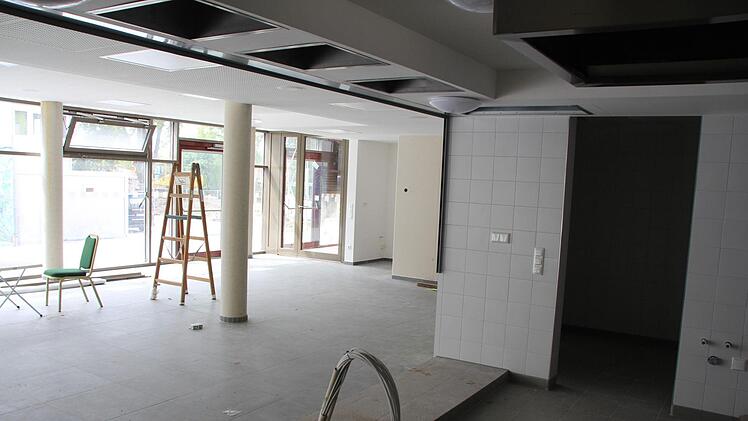 Hier entsteht der Speisesaal für die Ganztagsbetreuung der Spix-Mittelschule. Foto: Andreas Dorsch