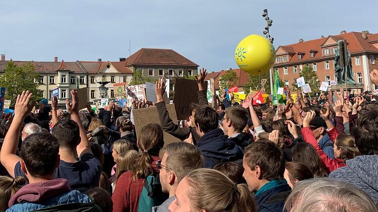 Eindrücke vom Klimastreik in Erlangen     Foto: Isabel Gaschler