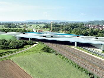 Die A73 soll bei Breitengüßbach auf einer neuen Brücke über die B4 und die Bahnlinie geführt werden.  Foto: LAP