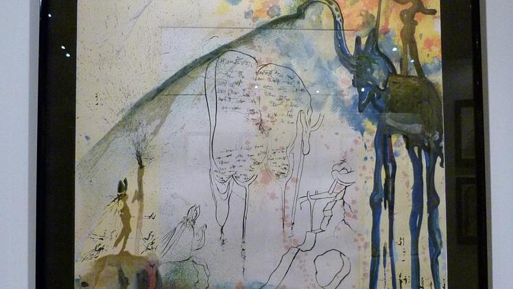 Farblithografie zu Sigmund Freuds Moses-Buch: Die Gesetzestafeln