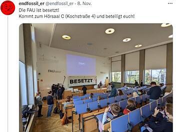 Erlangen: Klimaaktivisten wollen Techno-Party in besetztem Hörsaal feiern