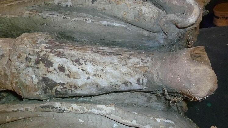 Das Lindenholz hatte gelitten.