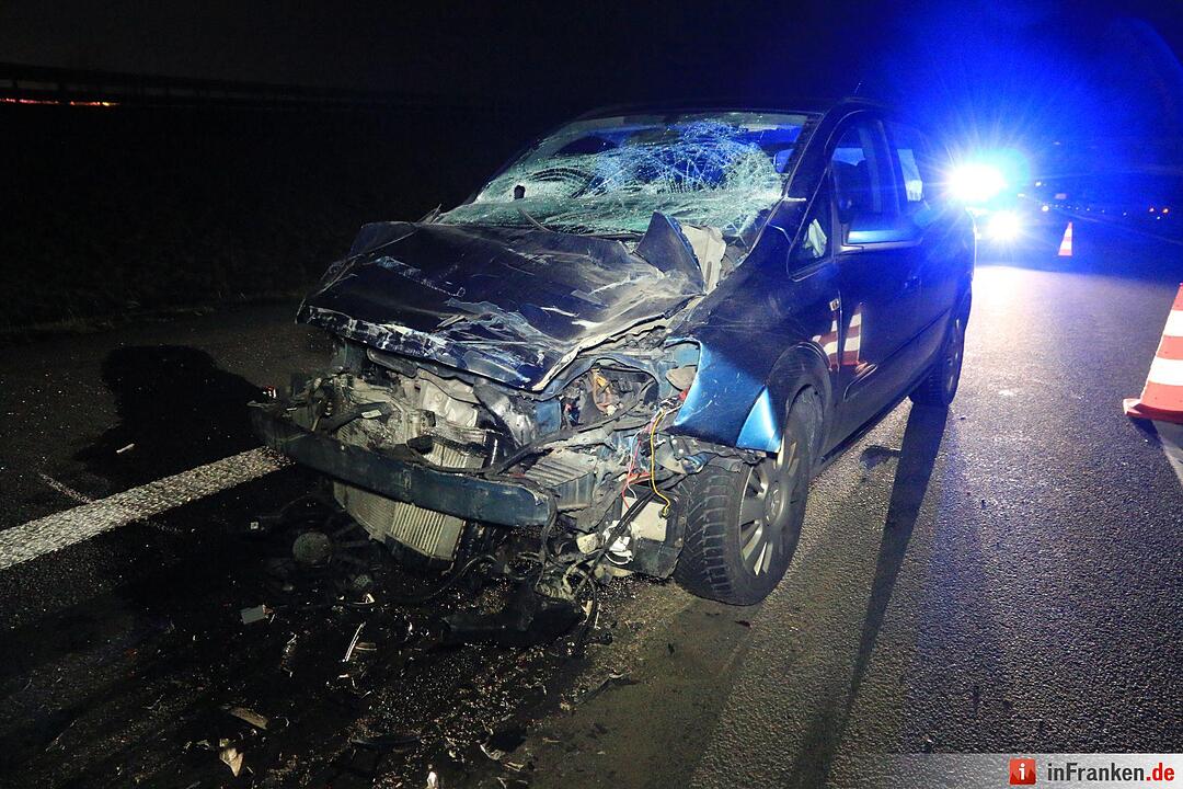 Unfall auf A73 bei Rödental