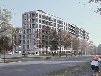 Dieses Gebäude soll das Autohaus Sperber am Kunigundendamm ersetzen - was in der Bürgerversammlung in der Wunderburg wenig Begeisterung auslöste. Foto: Klappan-Gruppe