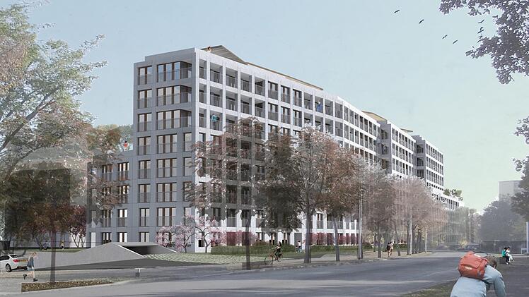 Dieses Gebäude soll das Autohaus Sperber am Kunigundendamm ersetzen - was in der Bürgerversammlung in der Wunderburg wenig Begeisterung auslöste. Foto: Klappan-Gruppe