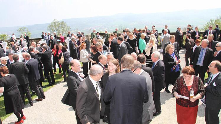 Der gesellige Teil des Jubiläums spielt sich auf den Maintalterrassen ab.