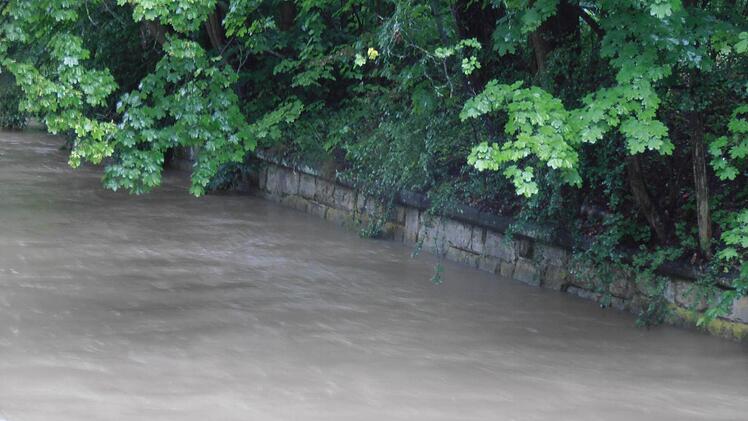 So sah es an gleicher Stelle am Montag aus