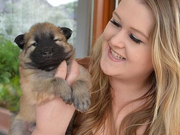 Petra Webers Tochter Susanne bekommt aus dem dritten Wurf nun endlich auch ihren eigenen Eurasier. Alle Fotos: Ronald Rinklef